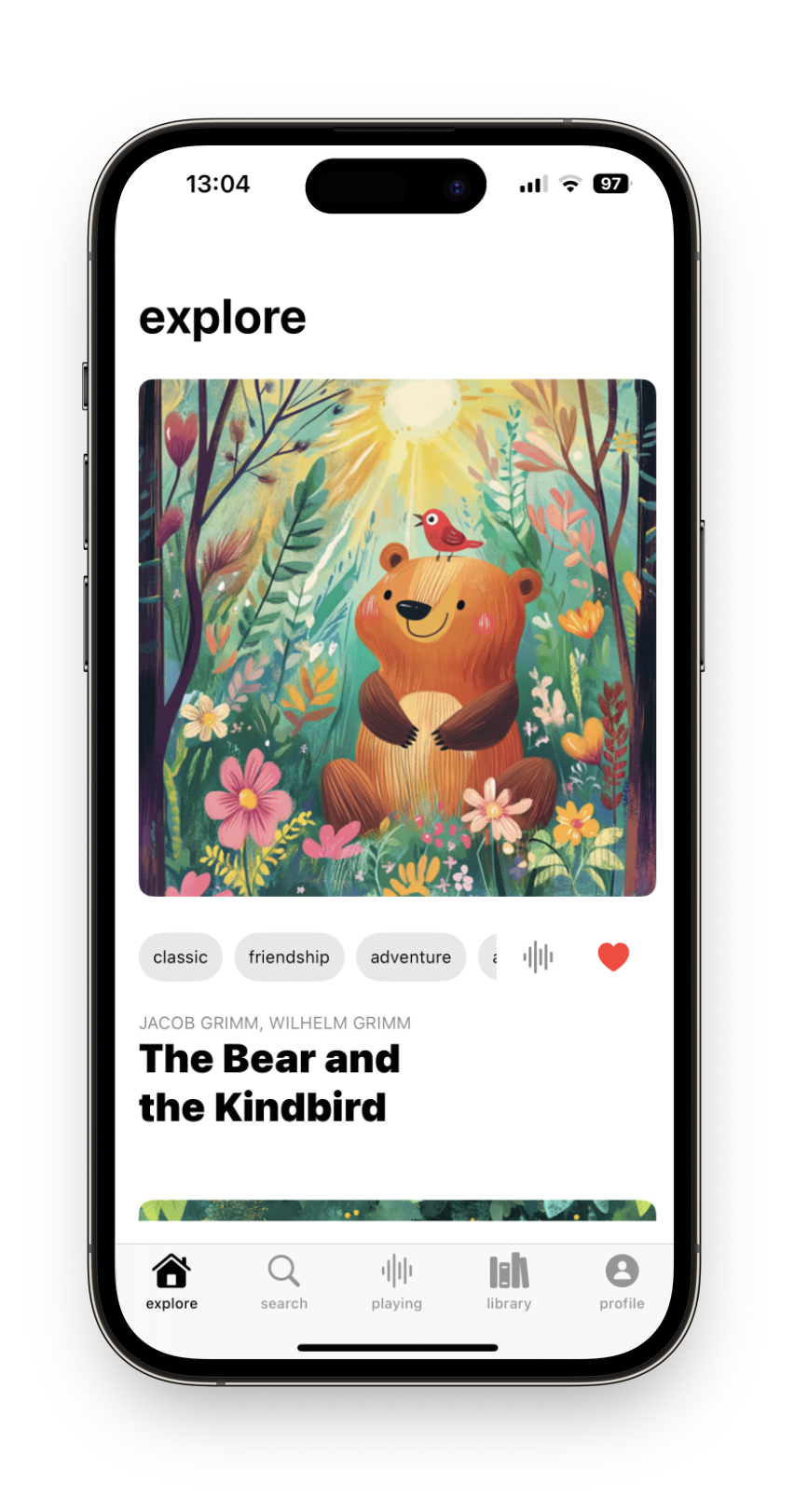 Trixie app home screen
